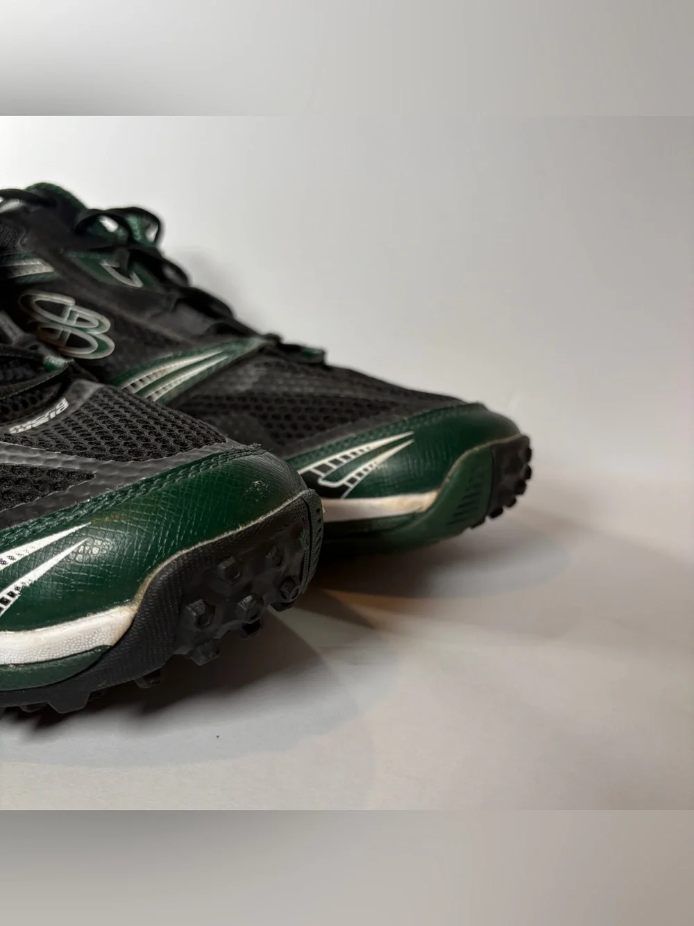 Boombah Men's Turf Athletic Shoes Black Green White Size 14